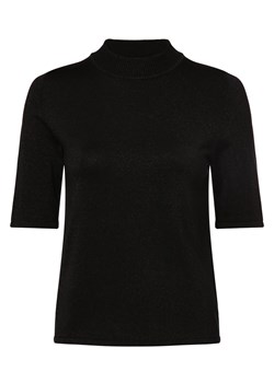 Selected Femme Sweter damski Kobiety drobna dzianina czarny jednolity ze sklepu vangraaf w kategorii Swetry damskie - zdjęcie 165986859