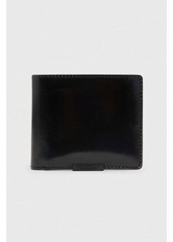 AllSaints portfel skórzany Attain męski kolor czarny ze sklepu ANSWEAR.com w kategorii Portfele męskie - zdjęcie 165989599