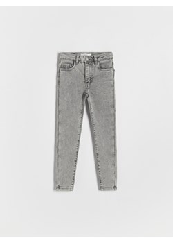 Reserved - Jeansy skinny super soft - jasnoszary ze sklepu Reserved w kategorii Spodnie dziewczęce - zdjęcie 165991847