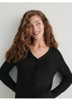 Reserved - Sweter z wiskozą - czarny ze sklepu Reserved w kategorii Swetry damskie - zdjęcie 165993339