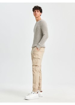 Sinsay - Spodnie jogger - kremowy ze sklepu Sinsay w kategorii Spodnie męskie - zdjęcie 165995109