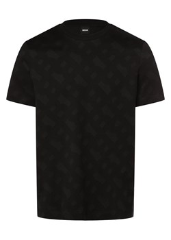 BOSS T-shirt męski Mężczyźni Bawełna czarny wzorzysty ze sklepu vangraaf w kategorii T-shirty męskie - zdjęcie 166001987