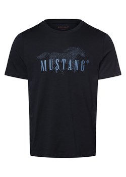 Mustang T-shirt męski Mężczyźni Bawełna granatowy nadruk ze sklepu vangraaf w kategorii T-shirty męskie - zdjęcie 166002015