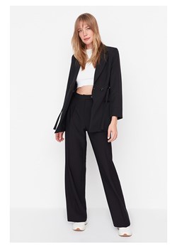 trendyol Spodnie w kolorze czarnym ze sklepu Limango Polska w kategorii Spodnie damskie - zdjęcie 166003009