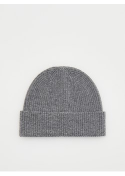 Reserved - Czapka z kaszmirem - ciemnoszary ze sklepu Reserved w kategorii Czapki zimowe męskie - zdjęcie 166004098