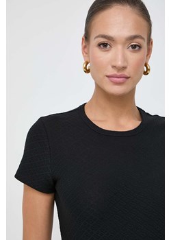 BOSS t-shirt damski kolor czarny ze sklepu ANSWEAR.com w kategorii Bluzki damskie - zdjęcie 166005878