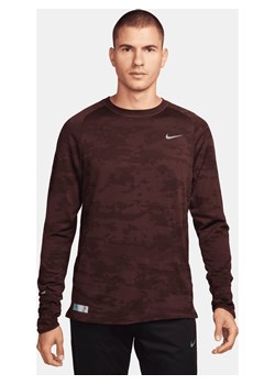 Męska koszulka z długim rękawem do biegania Nike Therma-FIT ADV Running Division - Brązowy ze sklepu Nike poland w kategorii T-shirty męskie - zdjęcie 166006189