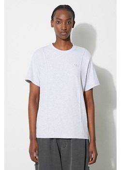 adidas Originals t-shirt Premium Essentials Tee damski kolor szary IK5776 ze sklepu PRM w kategorii Bluzki damskie - zdjęcie 166007958