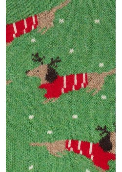 Marilyn ciepłe krótkie skarpetki damskie w pieski B38, Kolor zielono-czerwony, Rozmiar uniwersalny, Marilyn ze sklepu Primodo w kategorii Skarpetki damskie - zdjęcie 166008855