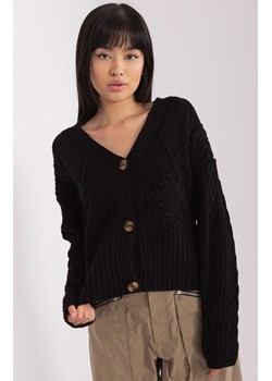 Sweter damski czarny rozpinany BA-SW-0252.61P, Kolor czarny, Rozmiar one size ze sklepu Primodo w kategorii Swetry damskie - zdjęcie 166008868