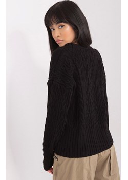 Sweter damski czarny rozpinany BA-SW-0252.61P, Kolor czarny, Rozmiar one size, BADU ze sklepu Primodo w kategorii Swetry damskie - zdjęcie 166008869