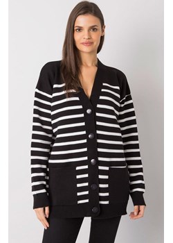 Sweter damski w paski czarno-białe ASM-SW-5010.62, Kolor czarno-biały, Rozmiar one size, Rue Paris ze sklepu Primodo w kategorii Swetry damskie - zdjęcie 166008886