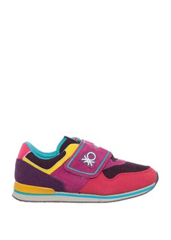 Benetton Sneakersy w kolorze różowo-niebiesko-czerwonym ze sklepu Limango Polska w kategorii Buty sportowe dziecięce - zdjęcie 166009255