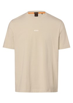 BOSS Orange T-shirt męski Mężczyźni Bawełna trzcinowy jednolity ze sklepu vangraaf w kategorii T-shirty męskie - zdjęcie 166015769
