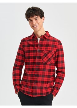 Sinsay - Koszula regular - czerwony ze sklepu Sinsay w kategorii Koszule męskie - zdjęcie 166017777