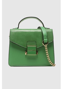 VALENTINO Mały zielony kuferek z logo carrie satchel ze sklepu outfit.pl w kategorii Kuferki - zdjęcie 166021358