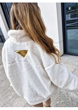 Biała kurtka damska z misia La Monne /H UB688 L245/ ze sklepu Pantofelek24.pl w kategorii Kurtki damskie - zdjęcie 166022386