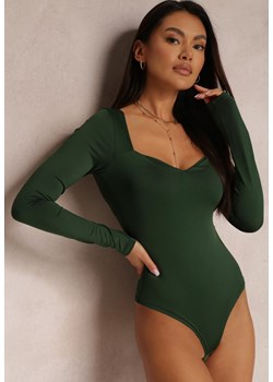 Zielone Body z Kwadratowym Dekoltem Macotte ze sklepu Renee odzież w kategorii Bluzki damskie - zdjęcie 166022487