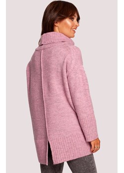 Golf damski pudrowy róż BK086, Kolor róż pudrowy, Rozmiar L/XL, BeWear ze sklepu Primodo w kategorii Swetry damskie - zdjęcie 166026335