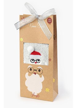 Marilyn skarpety damskie świąteczne z mikołajem B54, Kolor szary, Rozmiar uniwersalny, Marilyn ze sklepu Primodo w kategorii Skarpetki damskie - zdjęcie 166026418