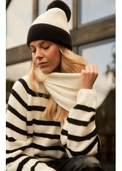Sweter w paski 4218, Kolor czarno-biały, Rozmiar XS, Moodo ze sklepu Primodo w kategorii Swetry damskie - zdjęcie 166026435