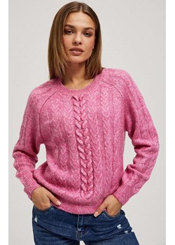 Sweter damski różówy 4232, Kolor różowy, Rozmiar XS, Moodo ze sklepu Primodo w kategorii Swetry damskie - zdjęcie 166026499