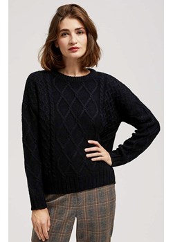 Sweter damski czarny 4247, Kolor czarny, Rozmiar XS, Moodo ze sklepu Primodo w kategorii Swetry damskie - zdjęcie 166026509