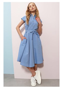 Trend Alacati Sukienka w kolorze błękitnym ze sklepu Limango Polska w kategorii Sukienki - zdjęcie 166031407