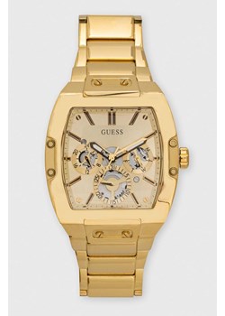 Guess zegarek męski kolor złoty ze sklepu ANSWEAR.com w kategorii Zegarki - zdjęcie 166036436