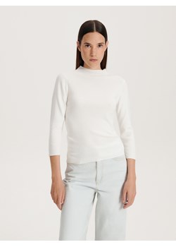 Reserved - Bluzka z wiskozy - złamana biel ze sklepu Reserved w kategorii Bluzki damskie - zdjęcie 166040815