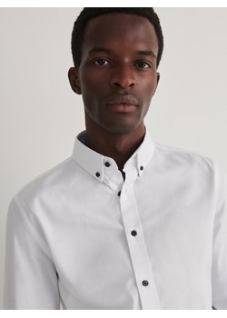 Reserved - Koszula slim fit - biały ze sklepu Reserved w kategorii Koszule męskie - zdjęcie 166041018