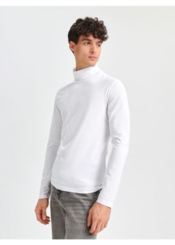 Sinsay - Koszulka z golfem - biały ze sklepu Sinsay w kategorii T-shirty męskie - zdjęcie 166041196