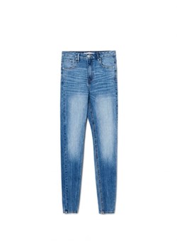 Cropp - Niebieskie jeansy skinny high waist - niebieski ze sklepu Cropp w kategorii Jeansy damskie - zdjęcie 166041717