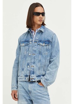 Samsoe Samsoe kurtka jeansowa męska kolor niebieski przejściowa oversize ze sklepu PRM w kategorii Kurtki męskie - zdjęcie 166042577