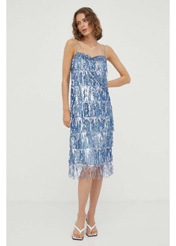Samsoe Samsoe sukienka kolor niebieski mini dopasowana ze sklepu PRM w kategorii Sukienki - zdjęcie 166042639