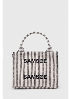 Samsoe Samsoe torebka Betty kolor beżowy ze sklepu PRM w kategorii Torby materiałowe - zdjęcie 166042715