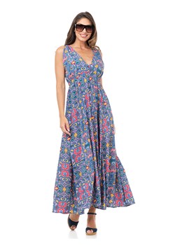 Peace &amp; Love Sukienka w kolorze niebieskim ze wzorem ze sklepu Limango Polska w kategorii Sukienki - zdjęcie 166043175