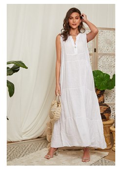 Lin Passion Lniana sukienka w kolorze białym ze sklepu Limango Polska w kategorii Sukienki - zdjęcie 166043617
