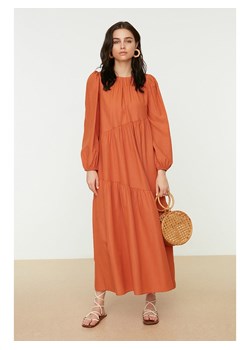 trendyol Sukienka w kolorze pomarańczowym ze sklepu Limango Polska w kategorii Sukienki - zdjęcie 166045127
