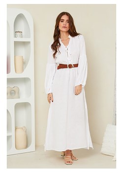 Rodier Lin Lniana sukienka w kolorze białym ze sklepu Limango Polska w kategorii Sukienki - zdjęcie 166047109