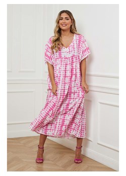 Plus Size Company Sukienka w kolorze różowym ze sklepu Limango Polska w kategorii Sukienki - zdjęcie 166049717
