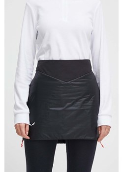 Salewa spódnica sportowa Sella TirolWool kolor czarny mini prosta ze sklepu ANSWEAR.com w kategorii Spódnice - zdjęcie 166056056