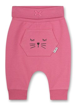 Sanetta Kidswear Spodnie dresowe &quot;Lovely Leo&quot; w kolorze różowym ze sklepu Limango Polska w kategorii Spodnie i półśpiochy - zdjęcie 166057458