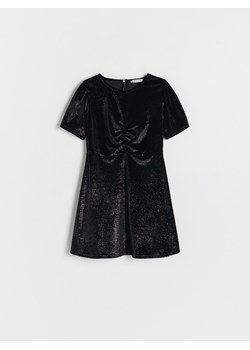 Reserved - Błyszcząca sukienka - czarny ze sklepu Reserved w kategorii Sukienki dziewczęce - zdjęcie 166059647