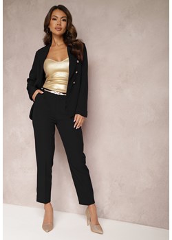 Czarne Spodnie Garniturowe Amarilis ze sklepu Renee odzież w kategorii Spodnie damskie - zdjęcie 166060157