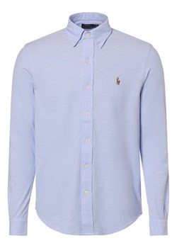 Polo Ralph Lauren Koszula męska Mężczyźni Regular Fit Bawełna jasnoniebieski wypukły wzór tkaniny ze sklepu vangraaf w kategorii Koszule męskie - zdjęcie 166072536