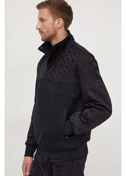 BOSS bluza męska kolor czarny gładka ze sklepu ANSWEAR.com w kategorii Bluzy męskie - zdjęcie 166073968