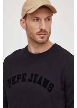 Pepe Jeans bluza bawełniana Randall męska kolor czarny z nadrukiem ze sklepu ANSWEAR.com w kategorii Bluzy męskie - zdjęcie 166074065