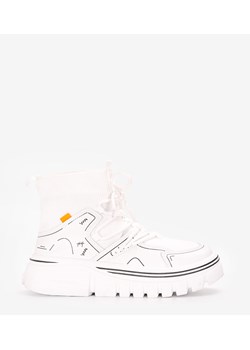 Białe sneakersy za kostkę Toler ze sklepu gemre w kategorii Buty sportowe damskie - zdjęcie 166074525