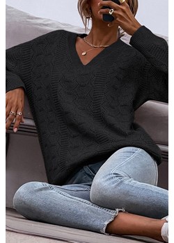 Sweter MENARELA BLACK ze sklepu Ivet Shop w kategorii Swetry damskie - zdjęcie 166085295